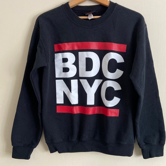 Vintage Broadway Dance Center NYC black crewneck BDCNYC Small - Picture 1 of 6